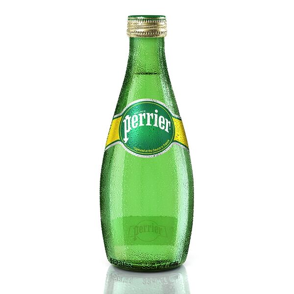 Вода минеральная газированная, Perrier,  0.33 л, стеклянная бутылка, Франция