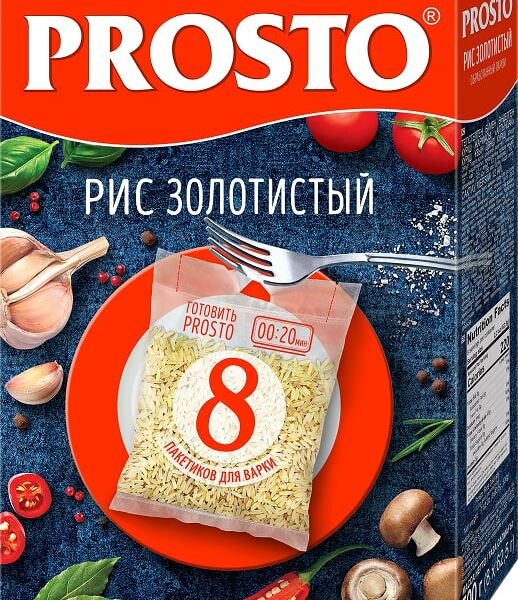 Рис Prosto Золотистый 8пак*62.5г