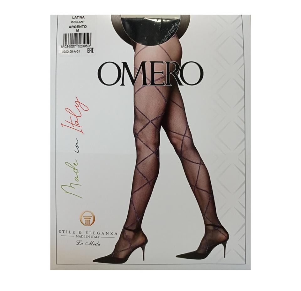 

Колготки Omero Latina цвет Argento, 30 den, размер L, Италия