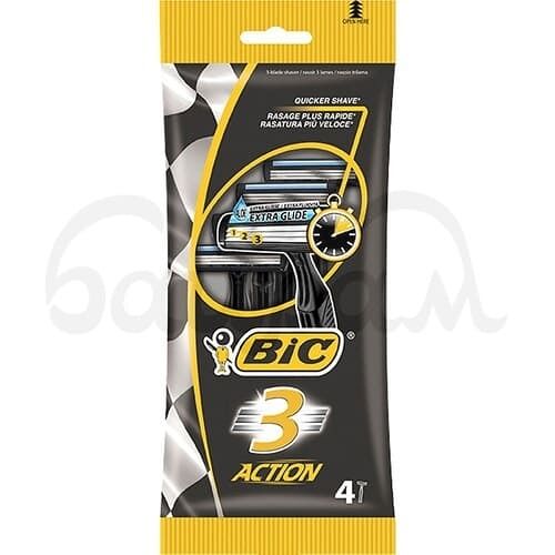 Станок для бритья Bic Action 3 4шт