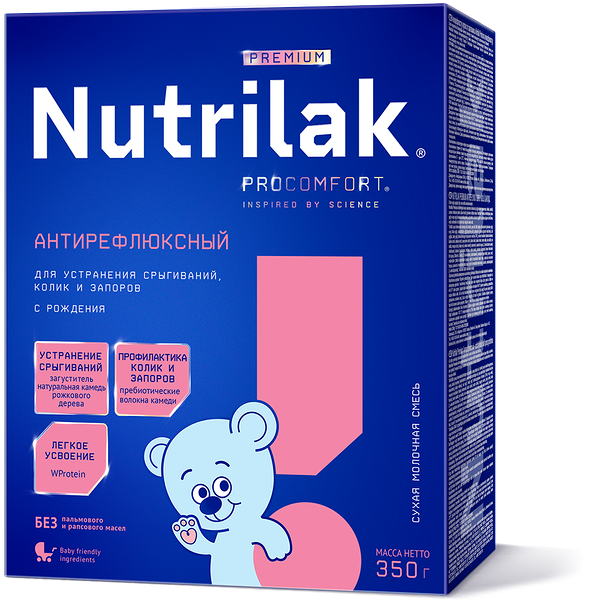 Смесь сухая молочная Nutrilak специализир АР антирефлюксный 350г ДП