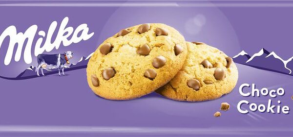 Печенье Milka Biscuits с кусочками молочного шоколада 168г