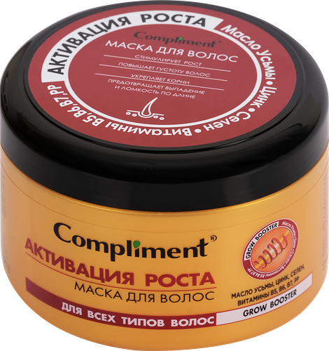 Маска для волос COMPLIMENT Grow Booster Активация роста, 500мл