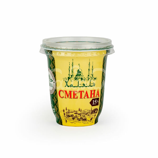 Сметана Халяль  15% 300гр пл/ст