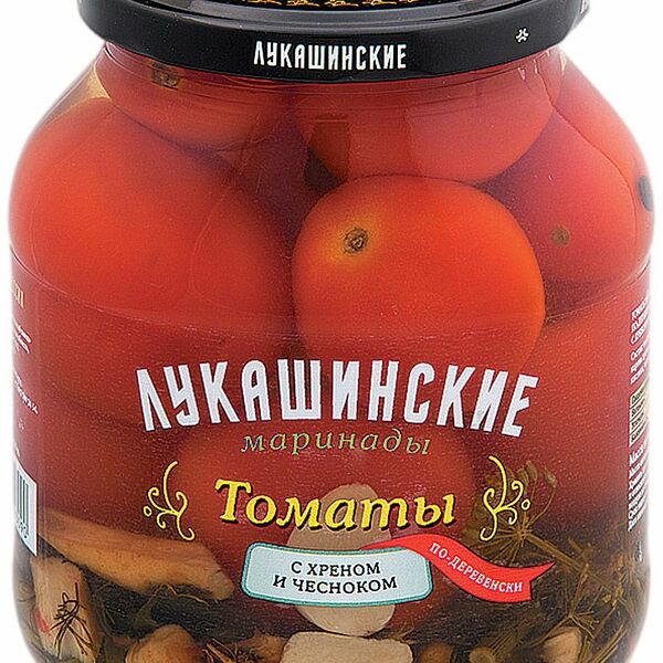 Томаты Лукашинские маринованные по-деревенски с хреном и чесноком