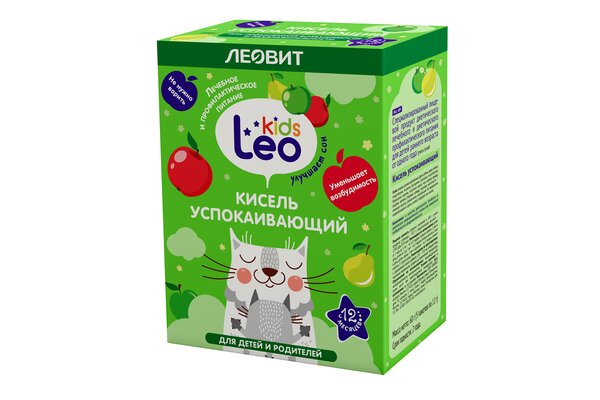 

Кисель Леовит Leo Kids успокаивающий с 12 месяцев 5 шт х 12 г