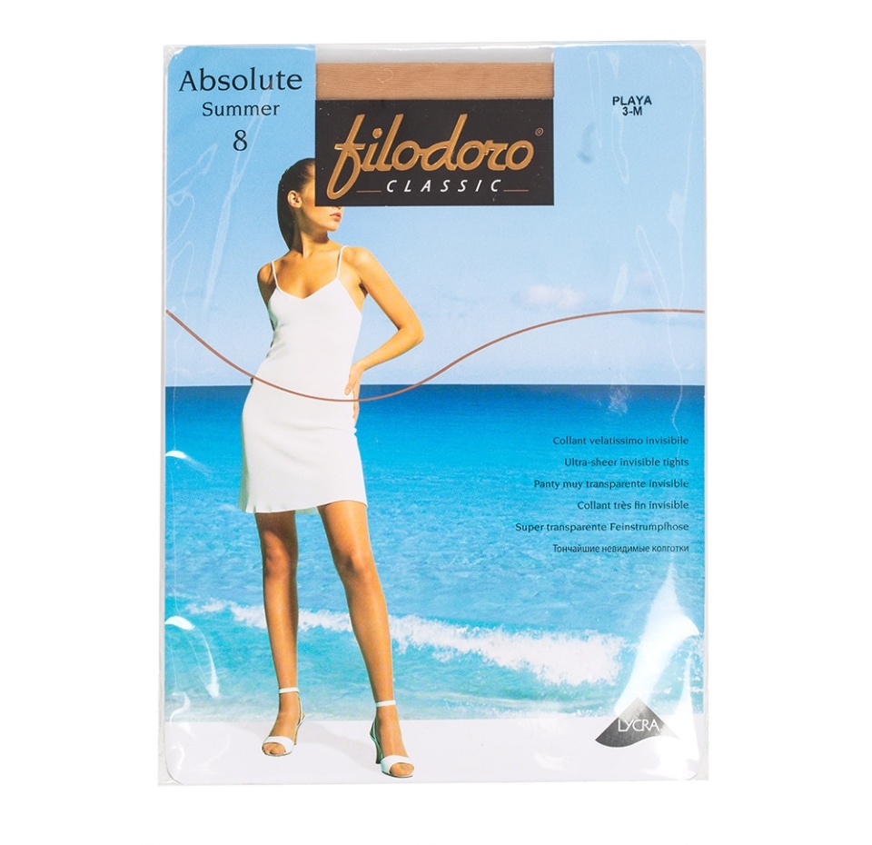 

Колготки Filodoro Absolute Summer цвет: Playa, 8 den размер 3, Италия