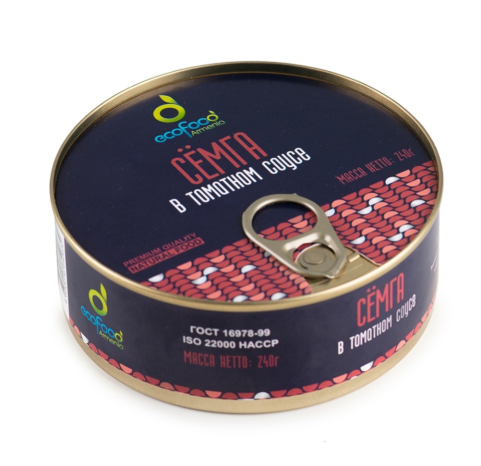 

Сёмга Ecofood Armenia в томатном соусе 240 г