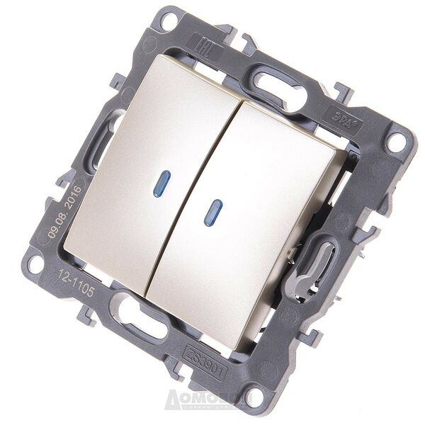 Выключатель двойной Эра 12