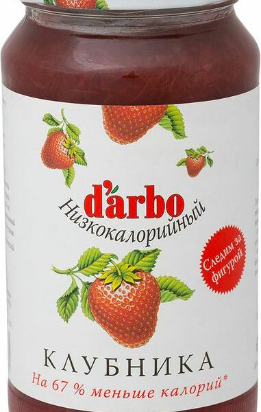 Конфитюр d'arbo Клубника низкокалорийный 220 г