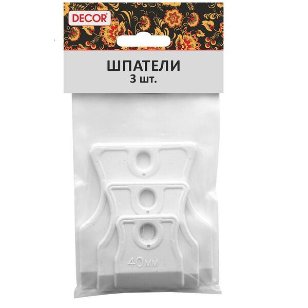 Набор шпателей резиновых DECOR White Edition для затирки швов