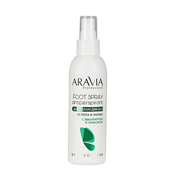 Дезодорант д/ног с эвкалиптом и лимоном FOOT SPRAY Antiperspirant 150мл ARAVIA Professional