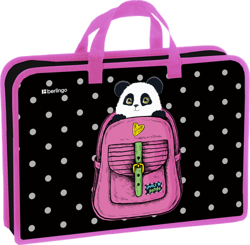 

Папка Berlingo А4, с ручками, 1 отделение, 34х24,5х7,5 см, пластик, на молнии, Арт. PTA47551/1