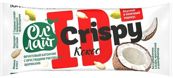 Батончик Ол Лайт Crispy Кокос 30г