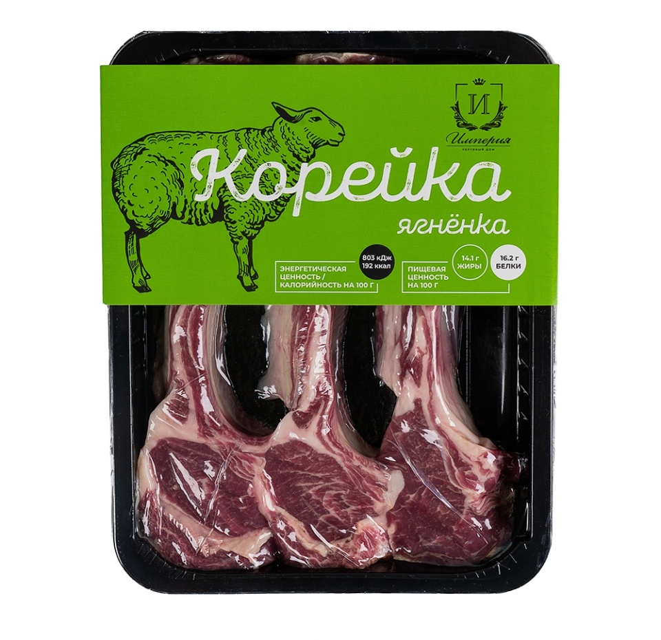 

Корейка ягненка на кости, зачищенная, охлажденная Империя 500 г, Россия