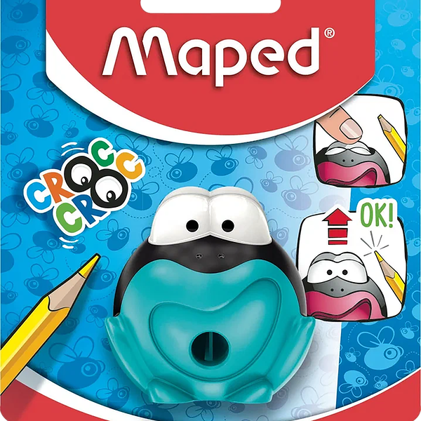 Точилка MAPED Croc signal интерактивная, 1 отверстие, Арт. 017710