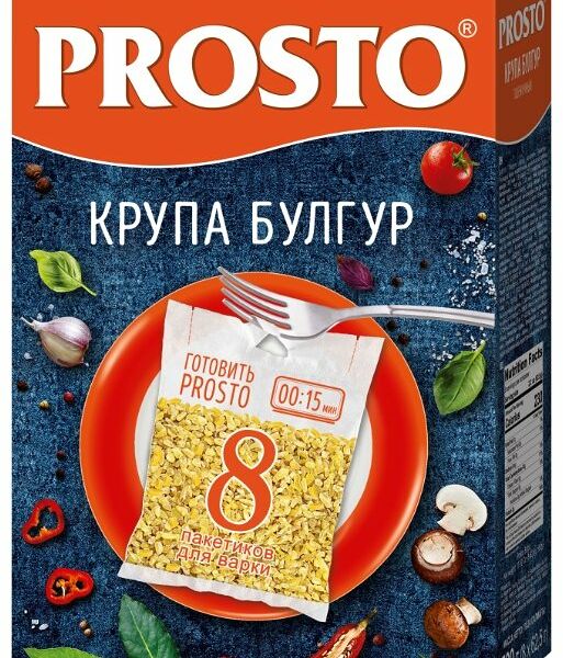 Булгур Prosto в варочных пакетиках (8 х 62,5 г) 500г