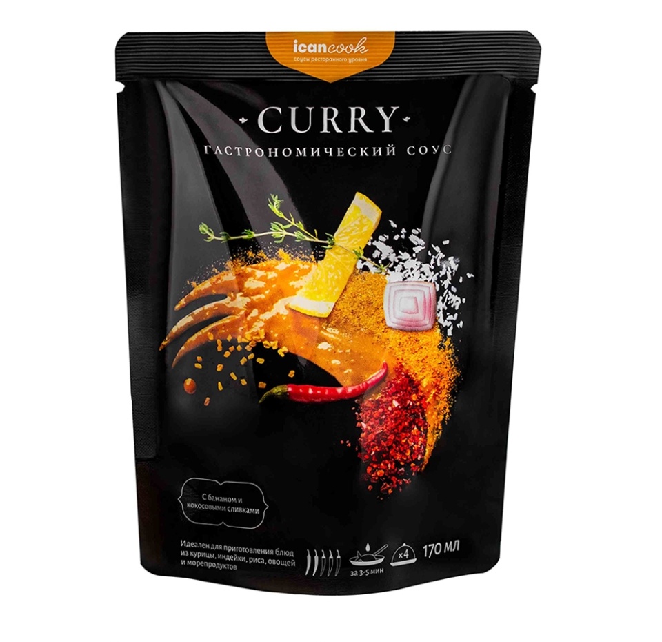 

Гастрономический соус Icancook Curry 170 мл