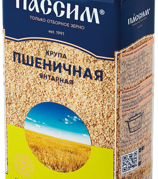 Крупа пшеничная ПАССИМ Янтарная полтавская №4
