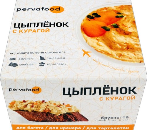 

крем-паста из мяса цыпленка Pervafood с курагой 140г