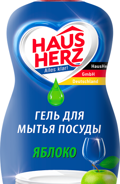 Средство для мытья посуды Haus Herz Яблоко 450 мл