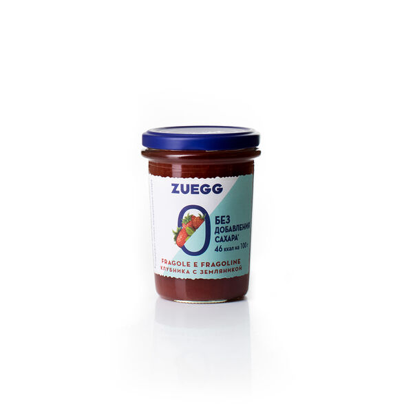 Конфитюр клубника с земляникой Zuegg с пониженной калорийностью