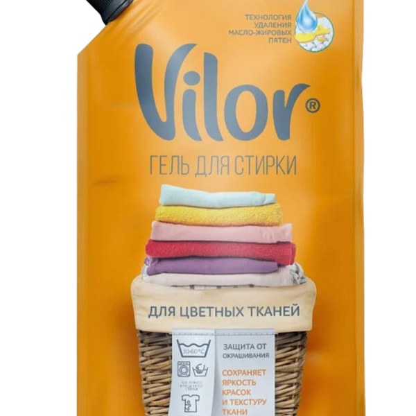 Гель для стирки цветного белья VILOR, 1л