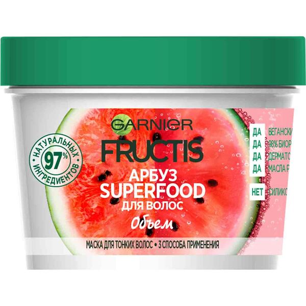 Маска для волос Garnier Fructis SuperFood Арбуз