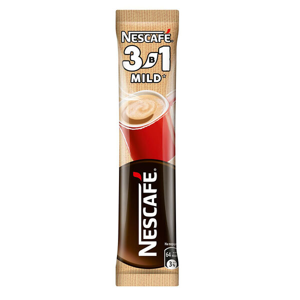 NESCAFE 3в1 Мягкий. Напиток кофейный растворимый 14,5г