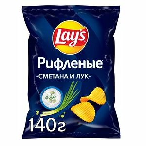 Картофельные чипсы Lay's "Сметана и Лук" 140г