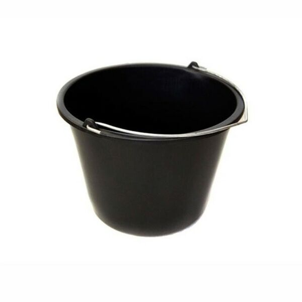 Ведро круглое, 16 л, черное