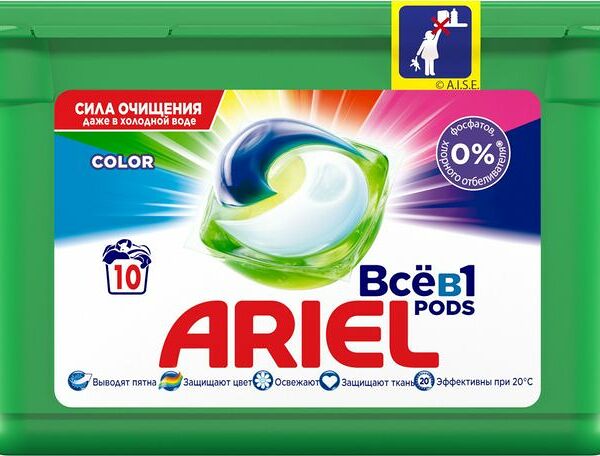 Капсулы Ariel Color для стирки 10х22.8г