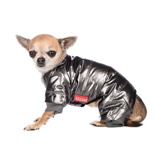 Комбинезон для собак S серый (унисекс)