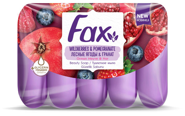 Мыло Fax лесные ягоды гранат, 5x70 г