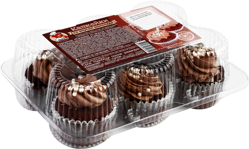 

Пирожное СМАК Капкейки со вкусом шоколада, 180г