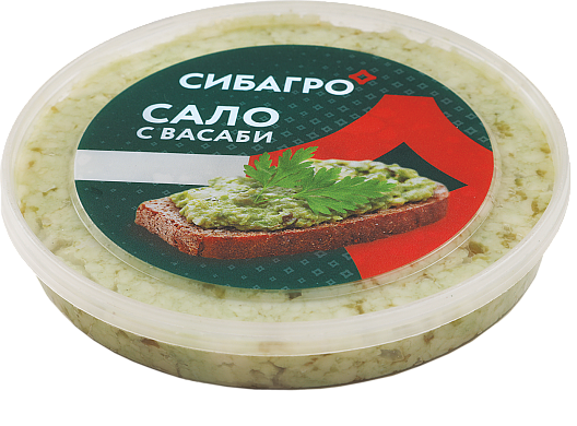 Сало с васаби сибагро 150г