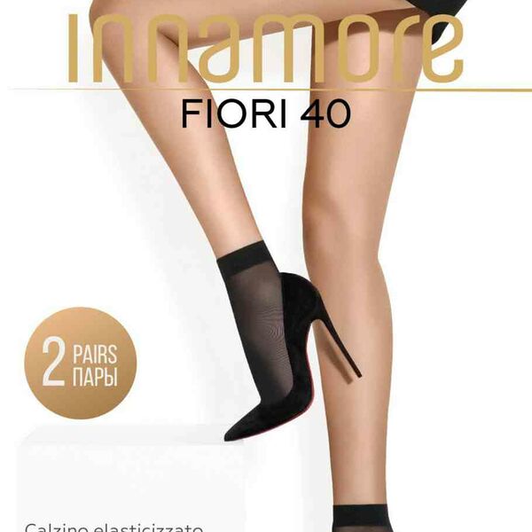 Носки женские Innamore Fiori daino/цвет загара 40 den