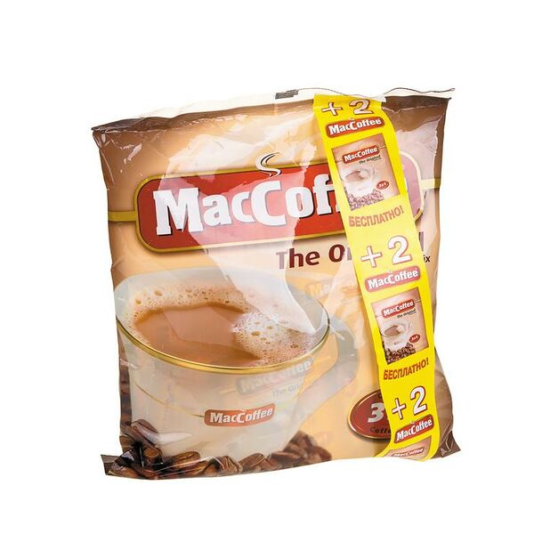 Напиток кофейный растворимый MacCoffee The Original 3 в 1, 25 шт.