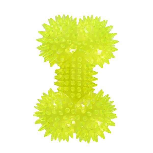 Игрушка для собак Косточка с шипами пищащая, 11 см