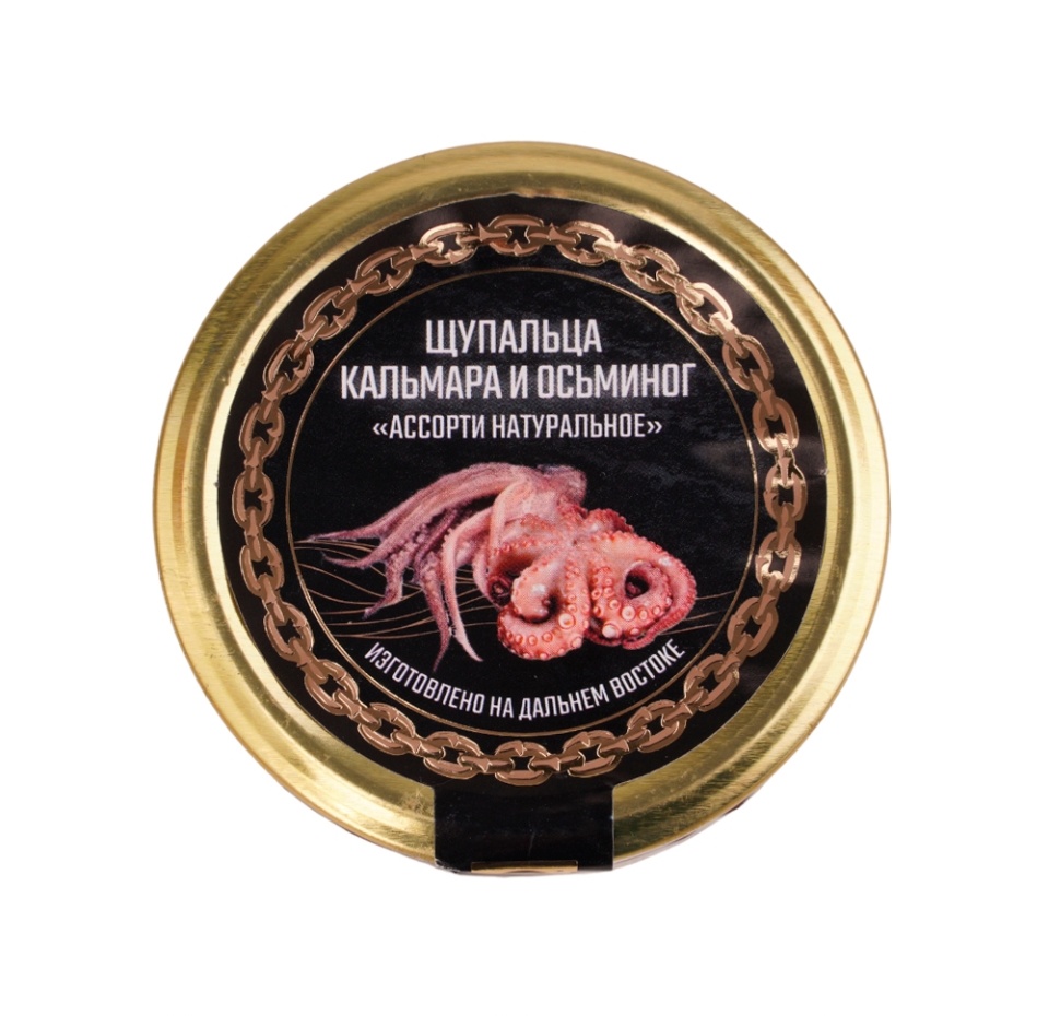 

Консервы Большекаменский Щупальца кальмара и осьминог, ассорти натуральное 200г