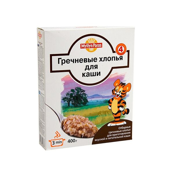 Каша гречневая Myllyn Paras из отборных хлопьев 400 г