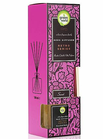 Ароматизатор-диффузор Green World Sweet декоративный с бамбуковыми палочками 