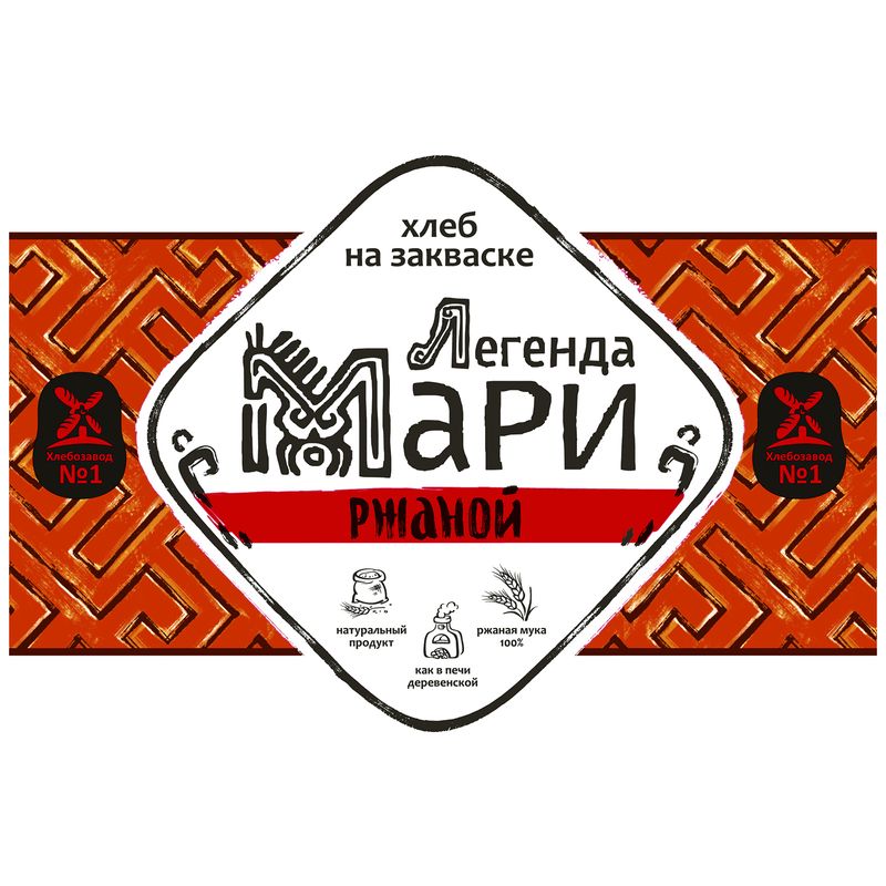 

Хлеб ржаной Хлебозавод №1 Легенда Мари 350 г