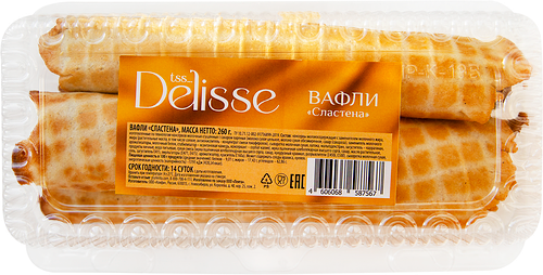 Вафли DELISSE Сластена, 260г