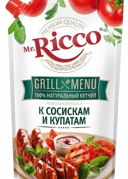 Кетчуп Mr. Ricco Grill Menu к сосискам и купатам