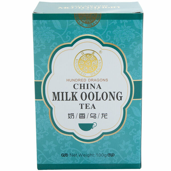 Чай Китайский молочный улун крупнолистовой со сливками ТМ Hundred dragons