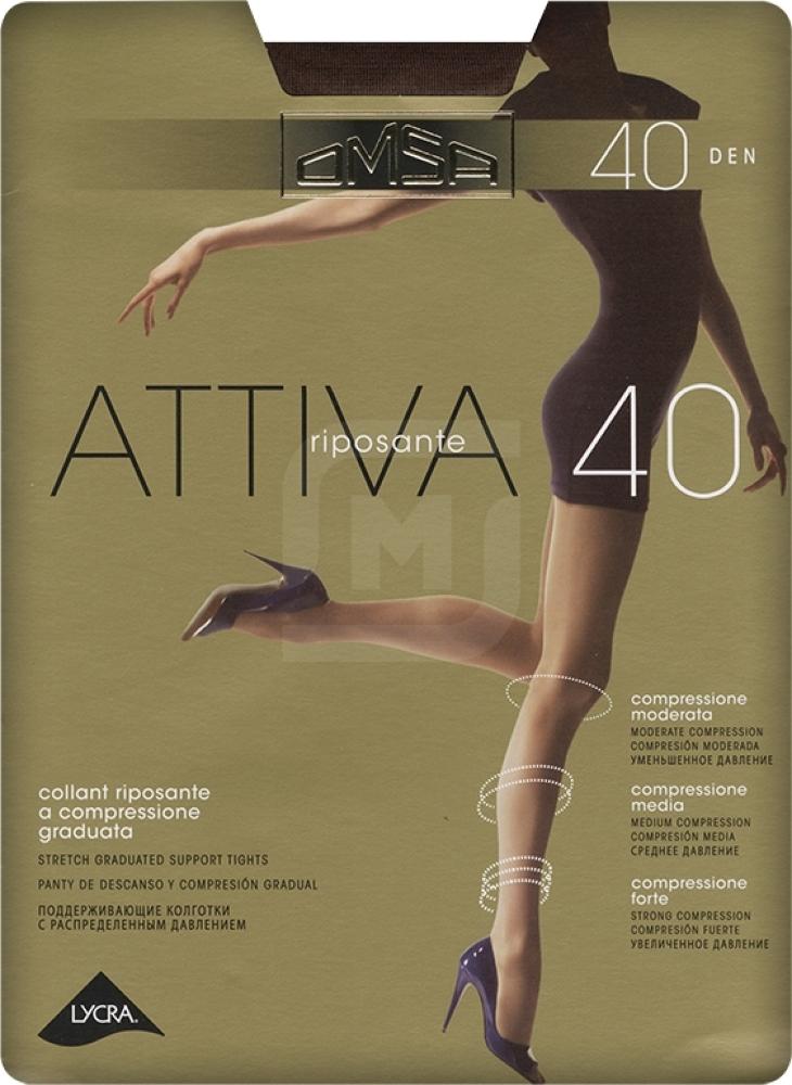

Колготки женские Omsa Attiva 40 черные р.3