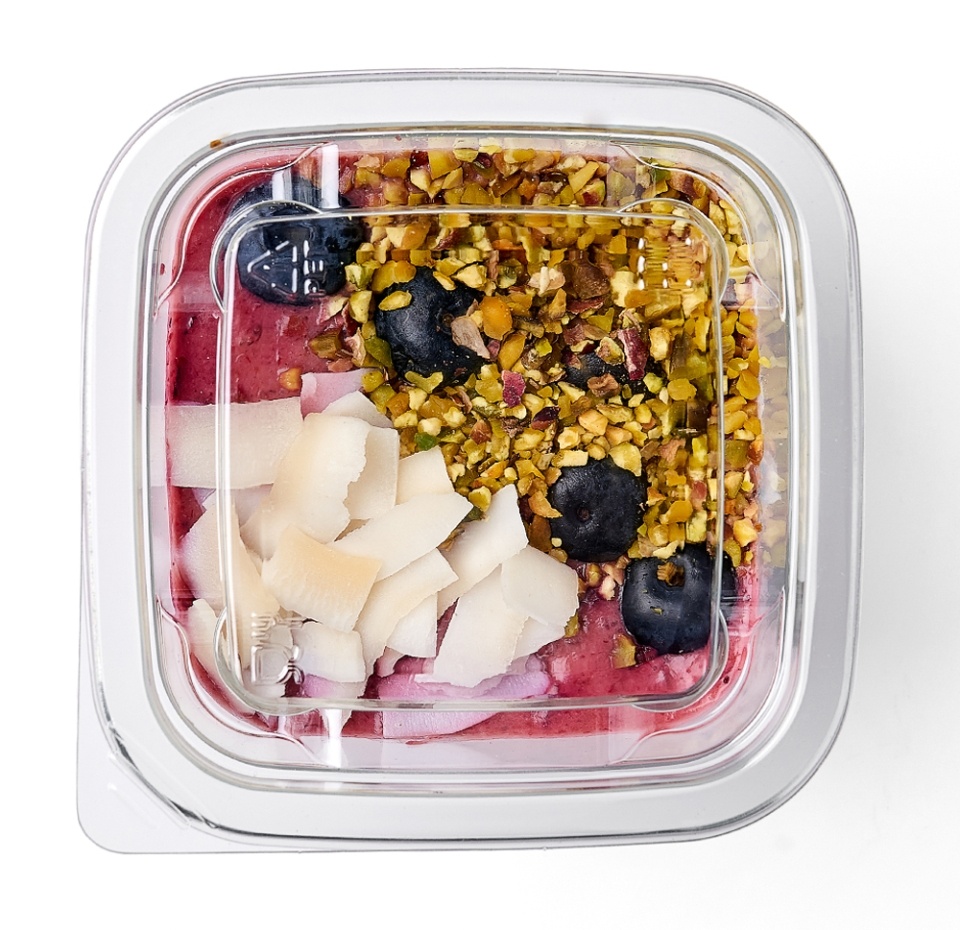 

Смузи боул с клубникой и чёрной смородиной Азбука Вкуса 200 г