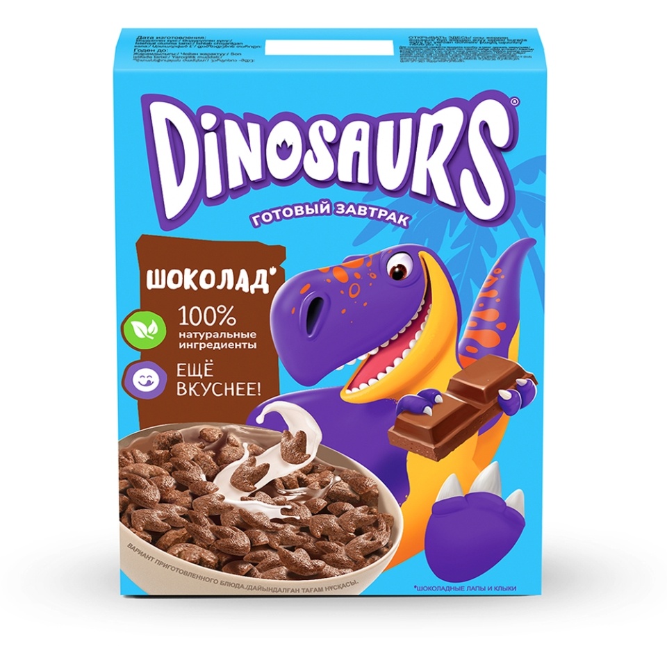 

Готовый завтрак Kellogg's Dinosaurs шоколадные лапы, 220 г
