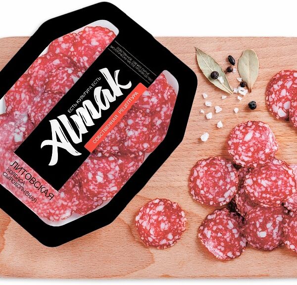 Колбаса Almak Литовская сырокопченая нарезка